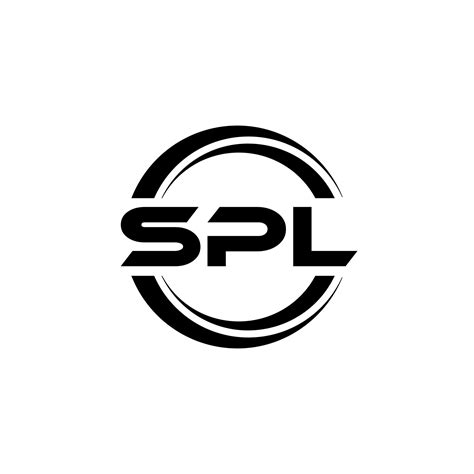 Spl Letter Logo Design In Illustration Vector Logo Calligraphy