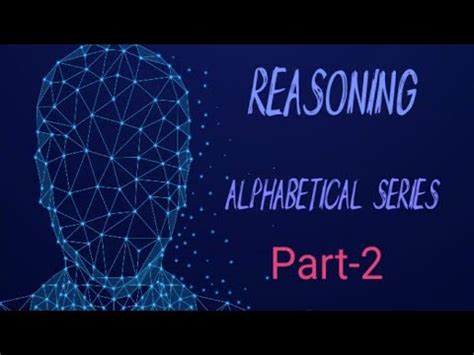 Reasoning Alphabetical Series Part Youtube