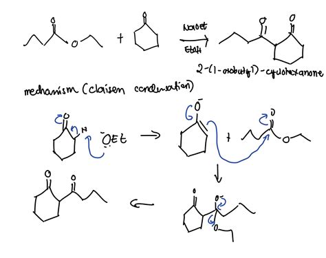 Solved Consider A Claisen Reaction Between Ethyl Butanoate And