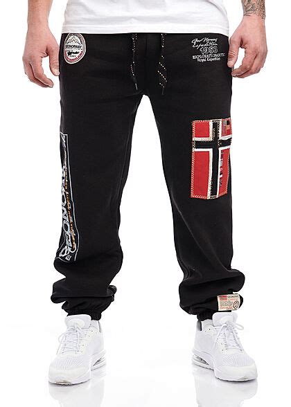 Geographical Norway Heren Sweatbroek Met Zakken Zwart