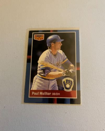 Donruss Baseball Bonus Mvp Paul Molitor Bc Brewers Ebay