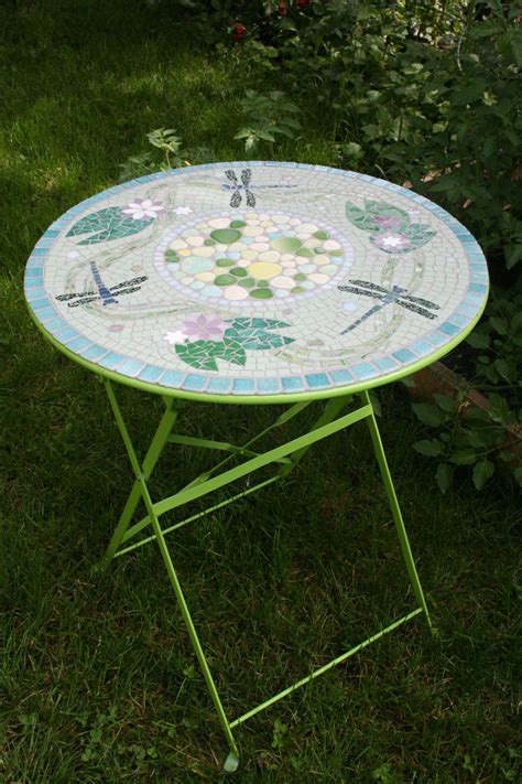 Mosaic Round Table For Inside Or Outside €31000 Via Etsy Mosaic