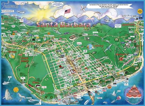 Santa Barbara Map - TravelsFinders.Com