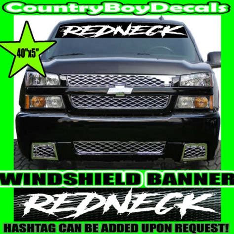 Redneck Decal Etsy