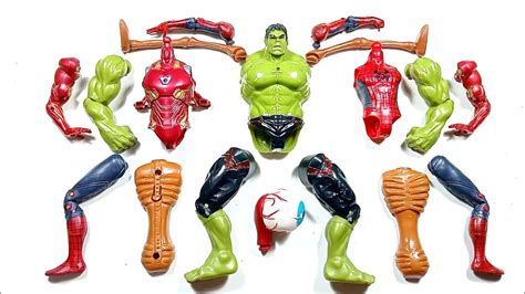 Merakit Mainan Spider Man Hulk Smash Iron Man Sirenhead Avengers