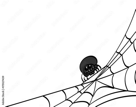 Black Spider Web Corner 4005124