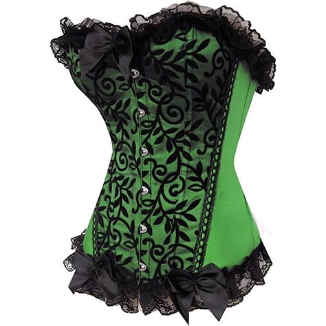 6mo Finance Alivilay Fashion Womens Sexy Vintage 1920s Renaissance Lace Trim Corset Bustier