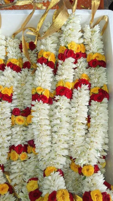 Temple Fresh Flower Garlands At Piece Flower Garland In