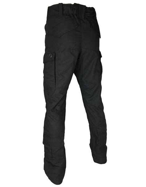 Rip Stop Tactical Commando Pants Black Milcot Army Supply Store Military