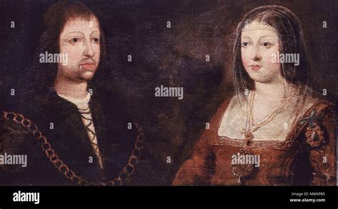 . English: Wedding portrait of King Ferdinand of Aragon and Queen ...