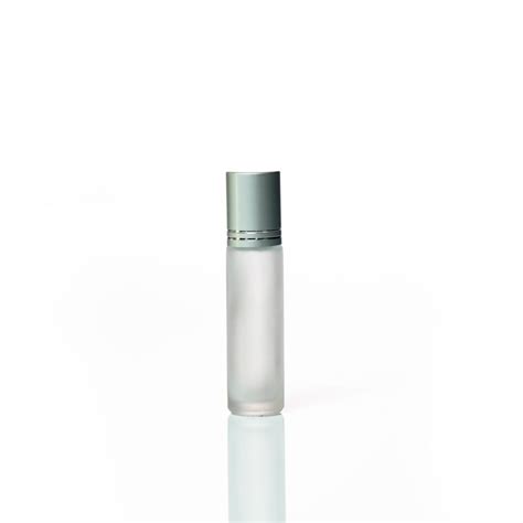 Petra 10ml Frosted Glass Bottle With Roller Ball And Silver Cap PetraPack