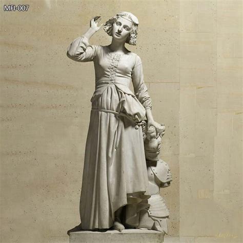 Hand Carved Marble Joan Of Arc Statue Replica Youfine Art Sculpture