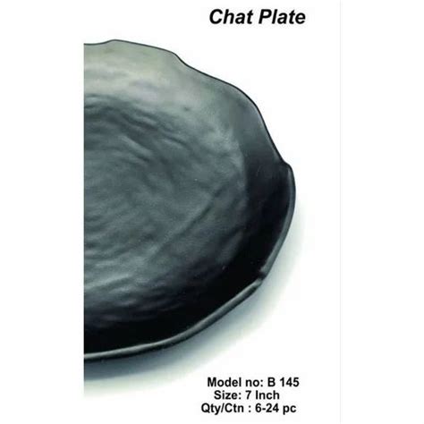 Flying Dolphin Chat Plate Melamine Black Friends Pakwell Industries