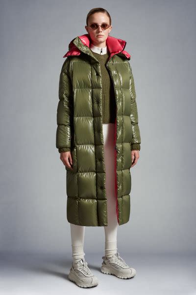 Olive Green Parnaiba Long Down Jacket Long Down Jackets For Women