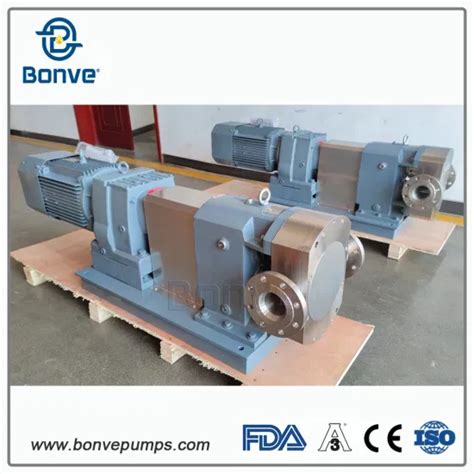 Stainless Steel Viscosity Liquid Transfer Rotor Lobe Pump Rotary Lobe