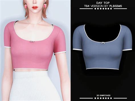 Day Top By Plb Sims Sims Sims Clothing Tops