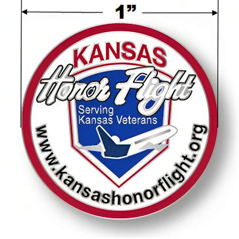 Kansas Honor Flight Lapel Pin Kansas Honor Flight