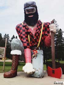 Akeley MN Paul Bunyan Statue And Birthplace Roadside Attractions