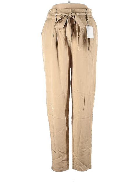 Socialite 100 Lyocell Solid Tan Casual Pants Size L 52 Off Thredup