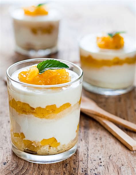 Verrine Au Fromage Blanc Et Orange Thermomix Pour 4 Personnes