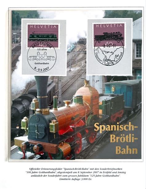 Erinnerungsfolder Jubiläum 125 Jahre Gotthardbahn Kaufen auf Ricardo