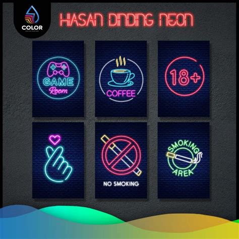 Poster Neon Kamar Hiasan Dinding Neon Poster Neon Aesthetic Lazada Indonesia