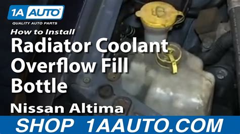 How To Replace Radiator Coolant Overflow Bottle Nissan Altima