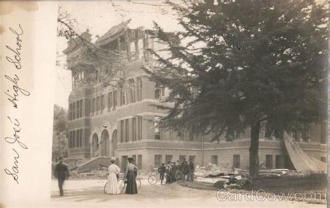 San Jose High School California Postcard