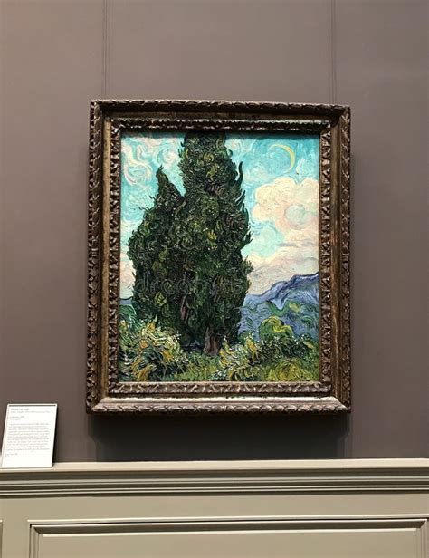 Cypresses by Vincent Van Gogh in Metropolitan Museum of Art, New York ...