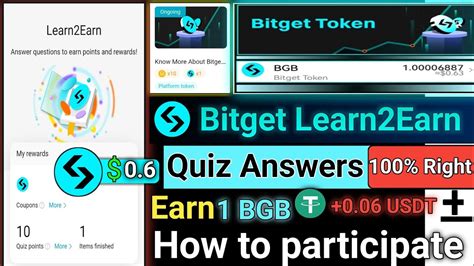 Bitget Crypto Learn And Earn Quiz Answers Today How To Participate