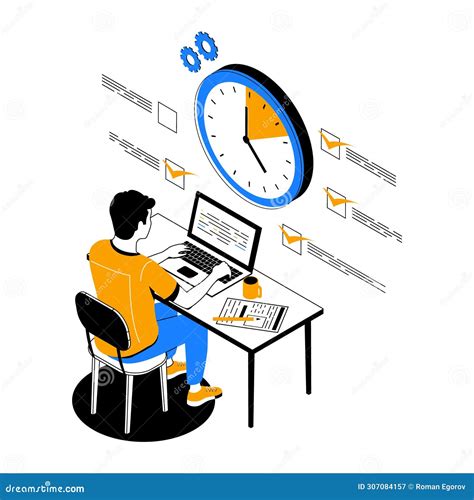 Gerenciamento De Tempo As Pessoas Organizam Fluxo De Trabalho