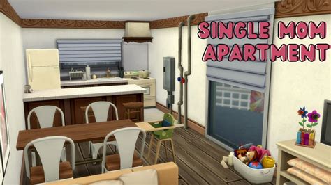 Single Mom Apartment The Sims Speed Build Youtube