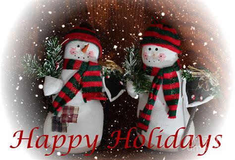 Happy Holidays Christmas Snowman Collection Greeting Cards