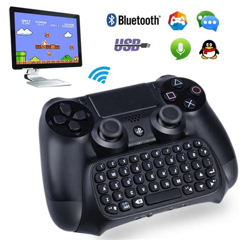 Wireless Bluetooth mini keyboard video game gamepad For Sony ...