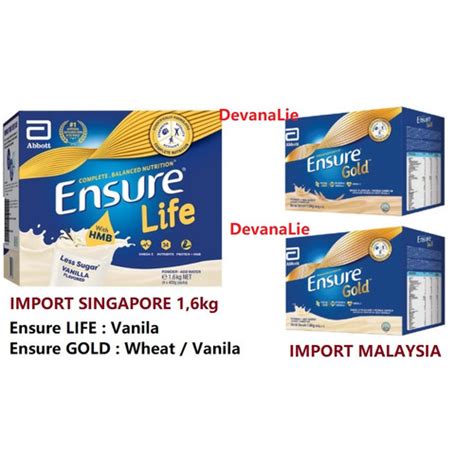 Jual Gr Kg Susu Abbott Ensure Gold Life Vanila Wheat Gandum