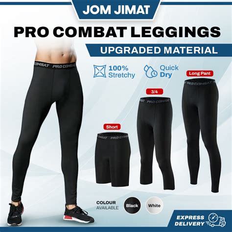 Pro Combat Leggings Tight Pants Men For Gym Running Swimming Seluar