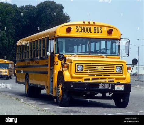 A Bright Yellow American School Bus Stock Photo 105006364 Alamy