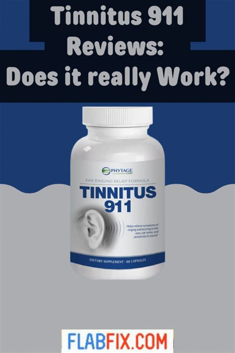 Tinnitus 911 Reviews: Does it Really Work - Flab Fix