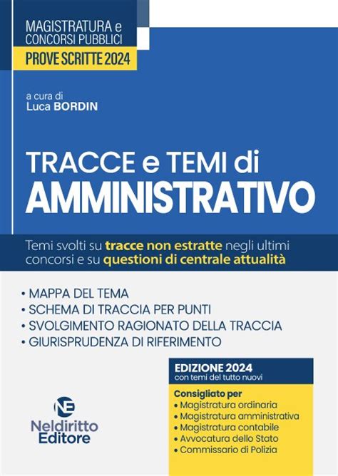 Tracce E Temi Di Amministrativo Prove Libreriapirola It