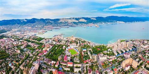 Premium Photo Novorossiysk City Aerial Panoramic View