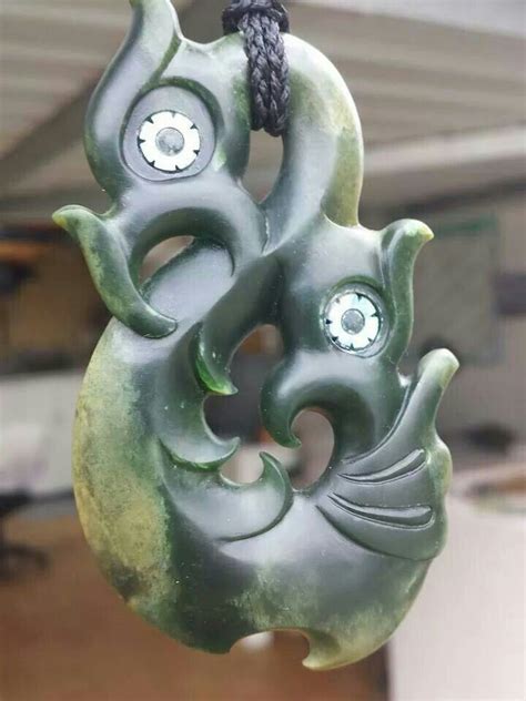 Amazing Carving Nz Jade Pendant