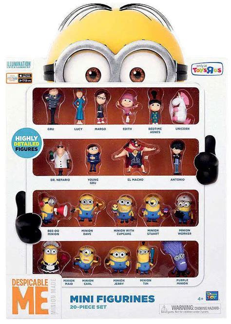 Despicable Me Minion Made Mini Figurines Piece Set Exclusive Think