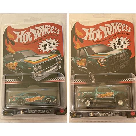 Hot Wheels Collector Edition Mail In Lot Of Ford F Raptor Nissan Laurel