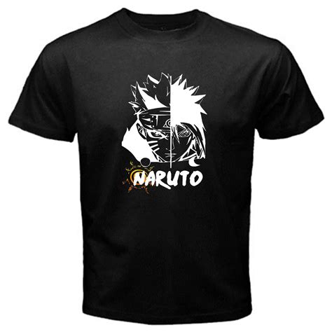 Naruto Sasuke Uchiha Shippuuden Japan Anime Tv Series T Shirt Black