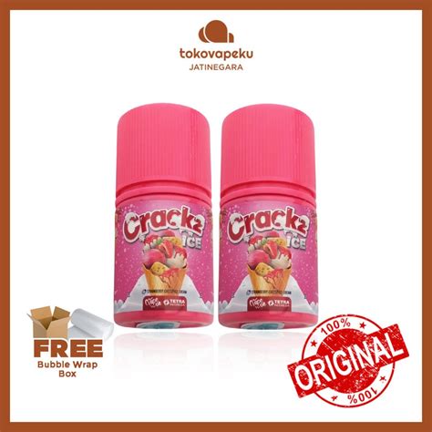 Jual CRACKZ ICE STRAWBERRY CHEESE ICE CREAM CRACKZ 60ML ORI By TETRA