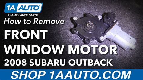 How To Replace Window Motor 04 09 Subaru Outback YouTube