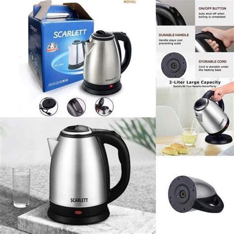 L Scarlett Stainless Steel Electric Kettle Shopee Philippines