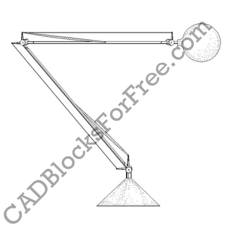 Table Lamp | Free AutoCAD block in DWG