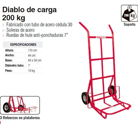 Diablo Para Carga 200 Kg