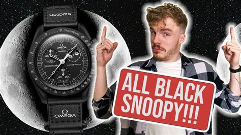 Snoopy OMEGA moonSwatch BLACK 期間限定特別価格 時計